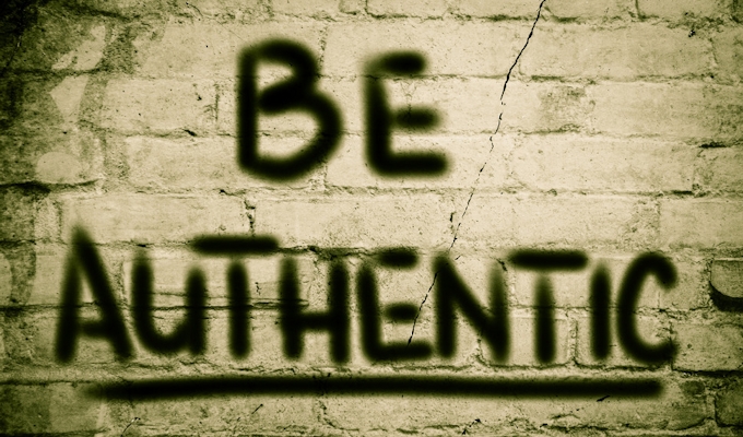 Be Authentic Concept
